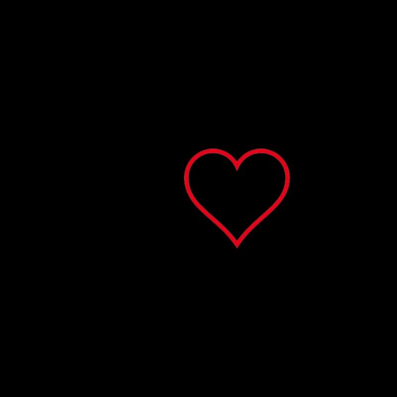 Buchstabe A mit Herz mittig