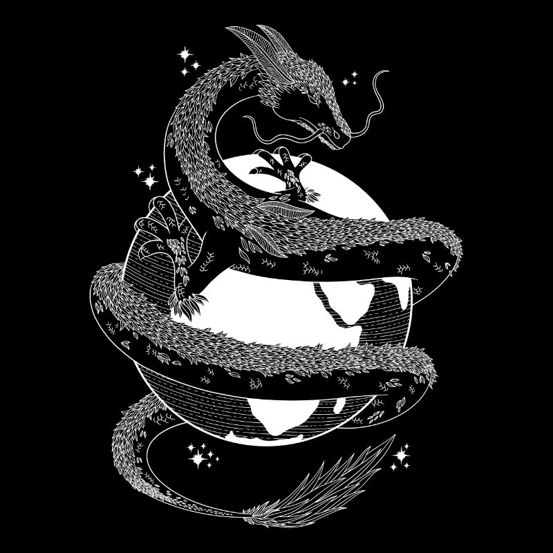 Weißer Sternendrache - Kosmischer Drache