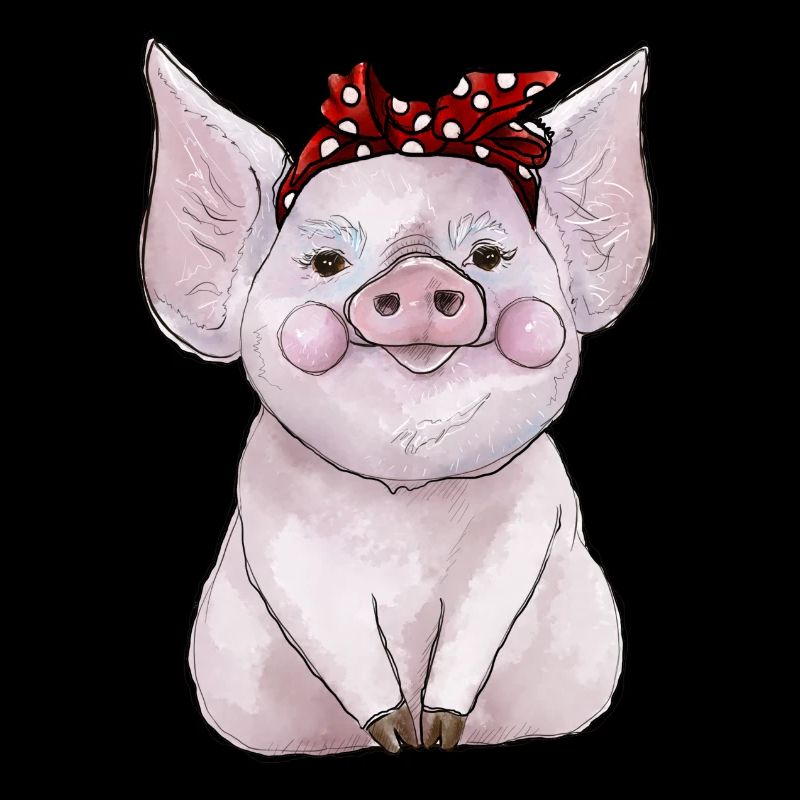 Schwein Bandana