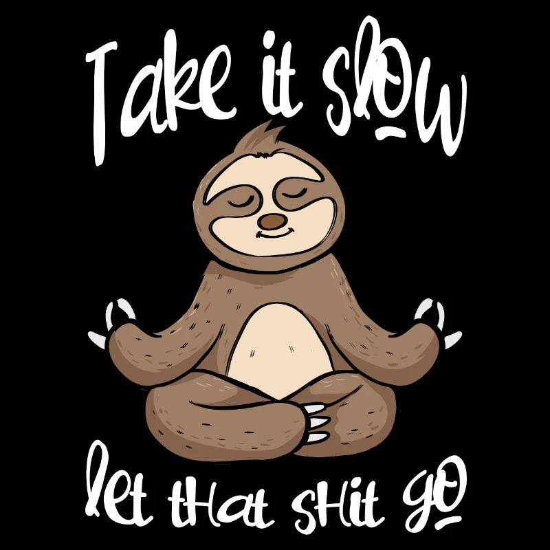 Take it slow let that shit go - Sloth Faultier