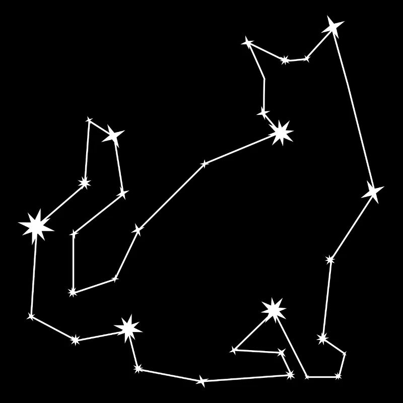 Katze Sternbild Geschenk Sterne Astronomie Himmel