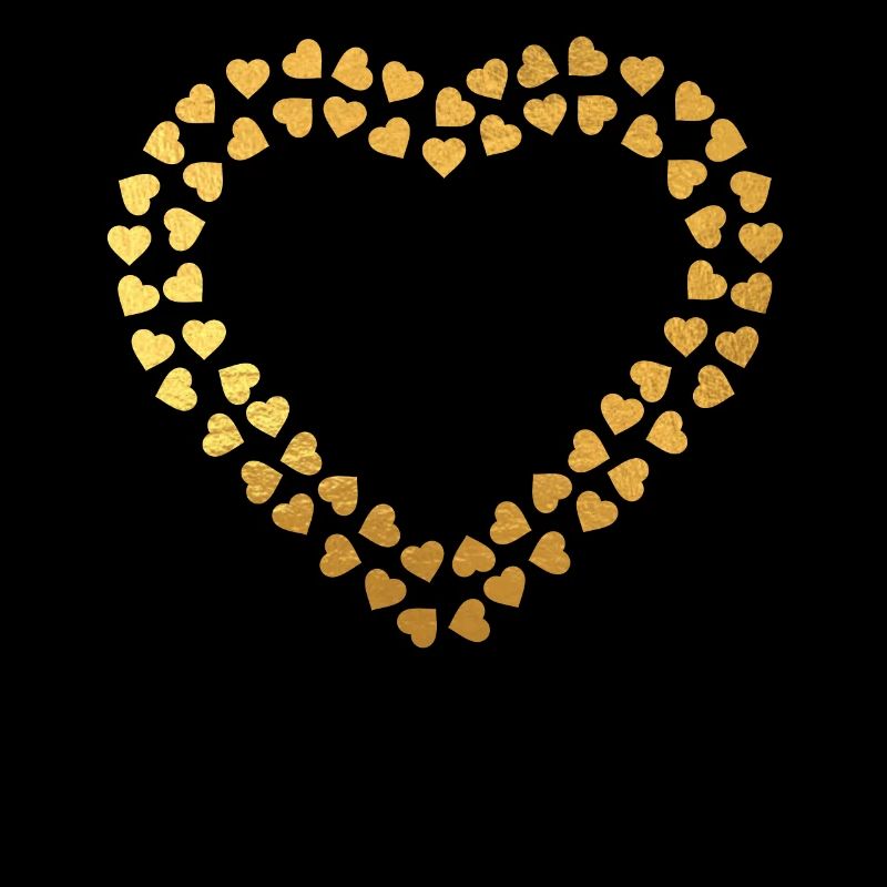 Golden Hearts Wedding Shirts