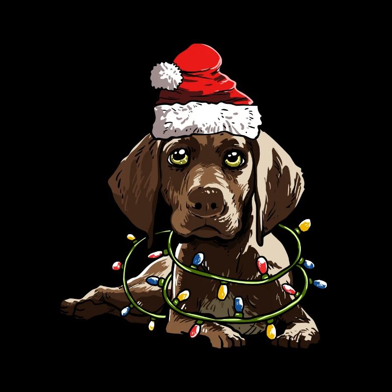 français cheveux courts Noël chiens cadeau