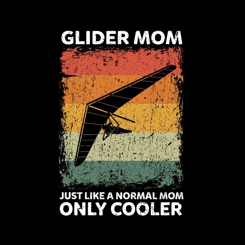 Vintage Glider Mom Paragleiter Mutter Gleitschirm