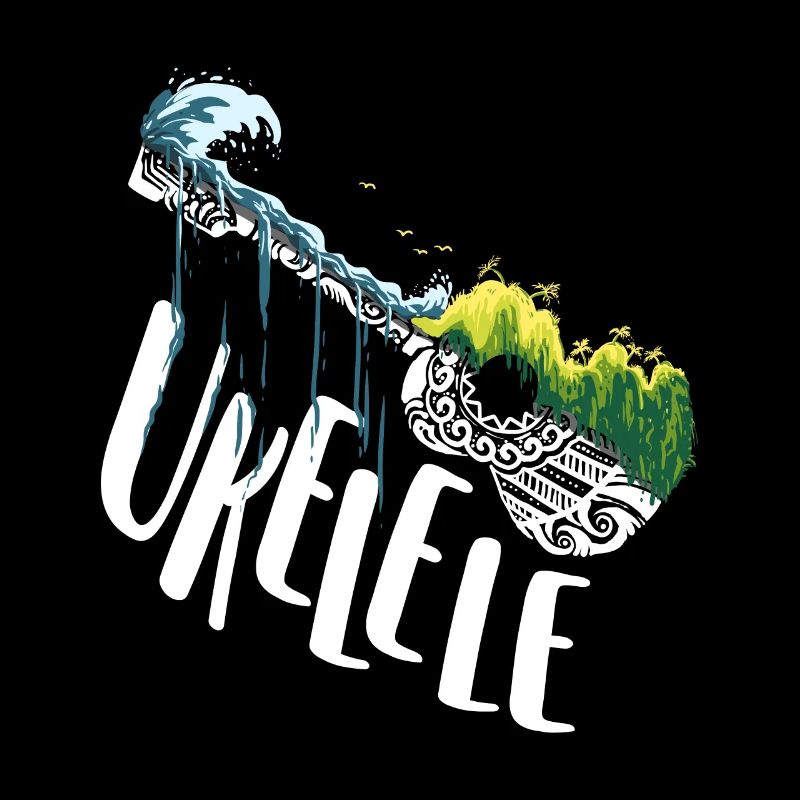 Tribal Pattern Ukulele Player Ukuleles Guitar