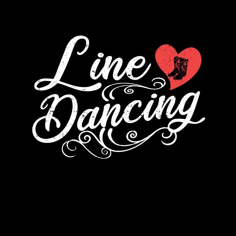 Line Dancing Cute Heart Cowboy Boots Line Dancer