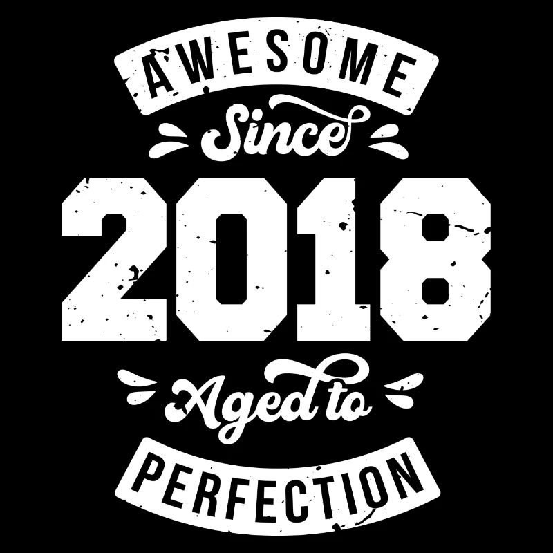 Millésime 2018 anniversaire - rétro 2018