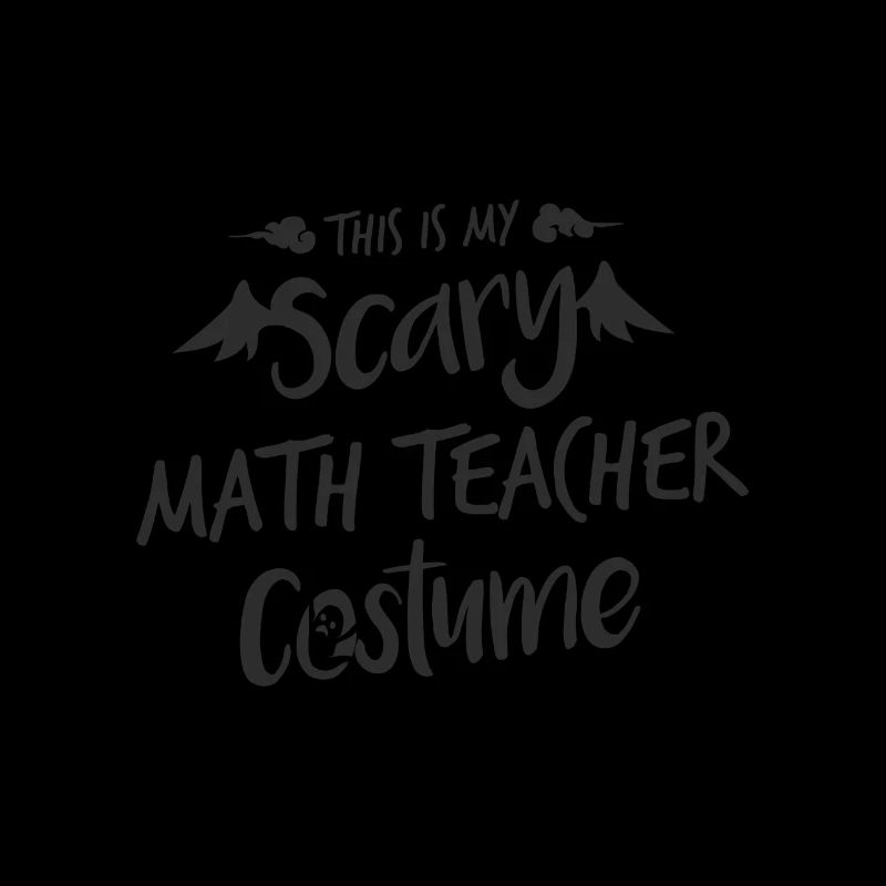 Math Teacher Costume Halloween Ghost Monster