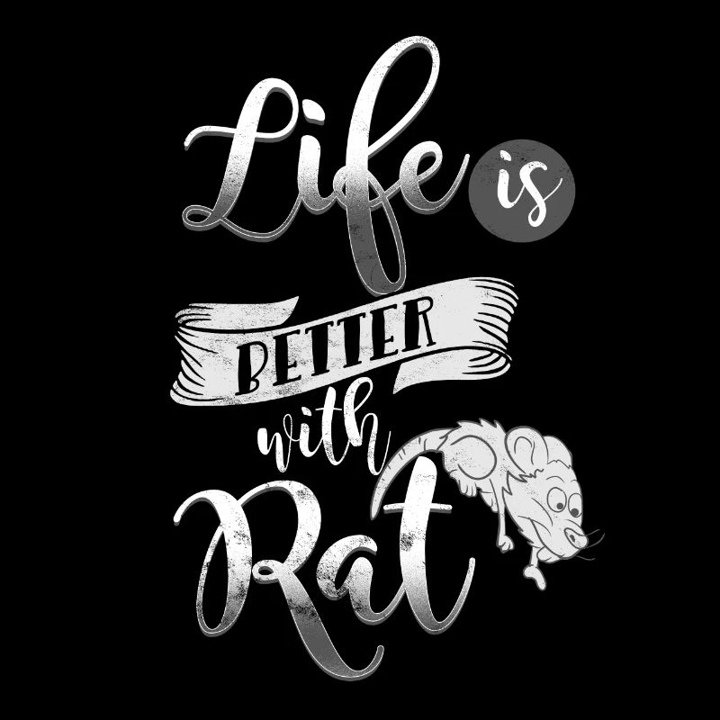 Das leben ist besser mit einer Ratte Ratten