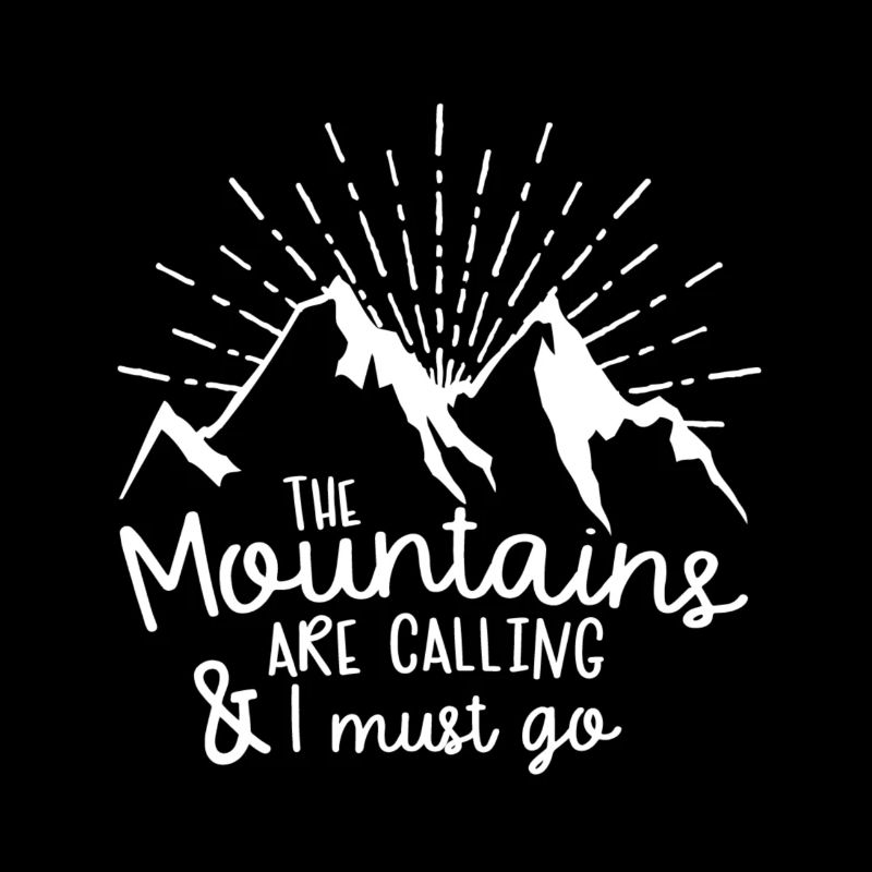 La montagne devient je dois aller conception de la chemise