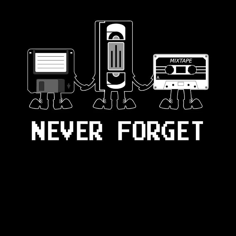 Kassette VHS Floppy Disk Musik Retro Geschenk