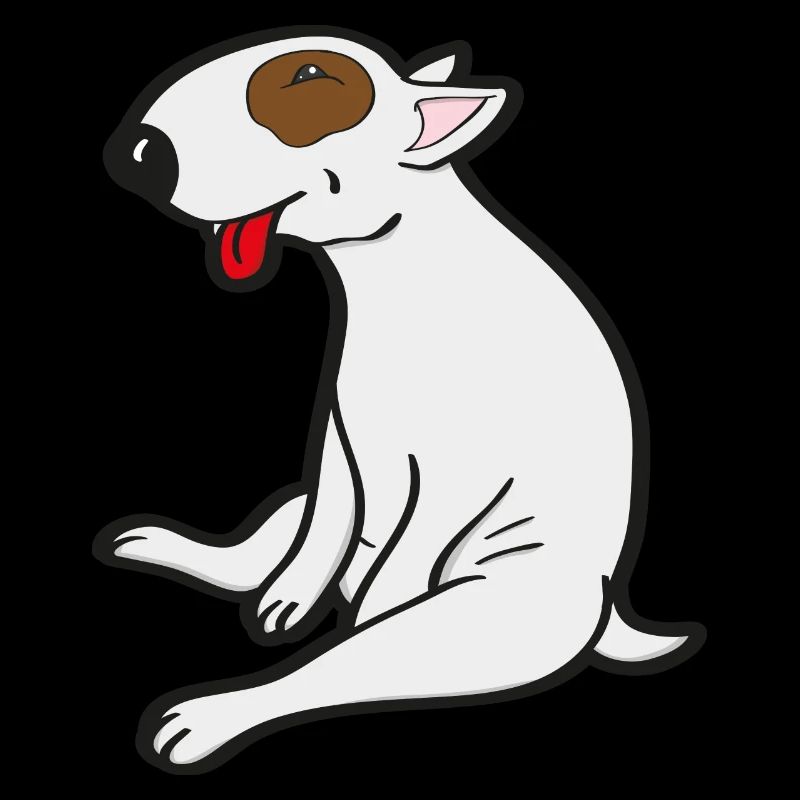 Sitzender Bull Terrier