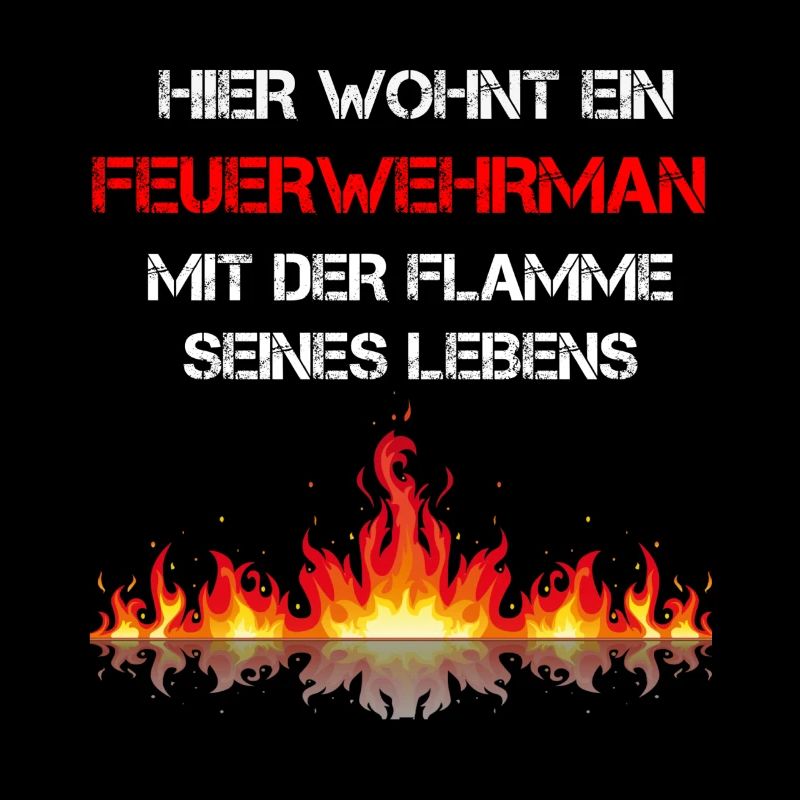 Here lives a firefighter with his flame