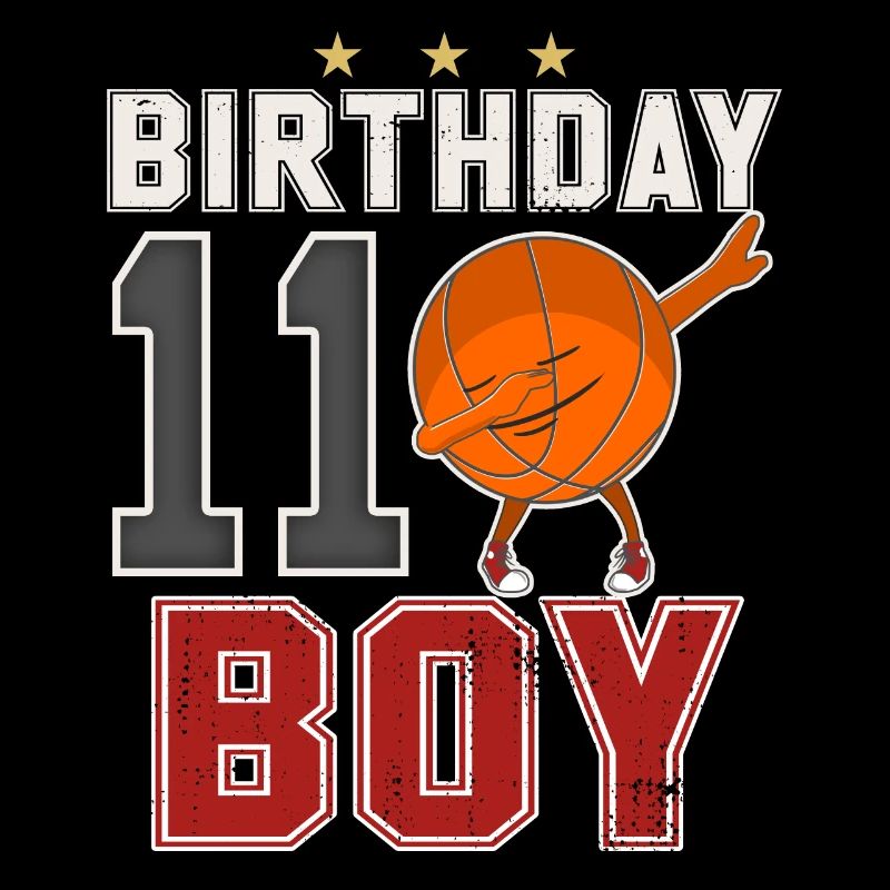 11 anni - 11 ° Dabbing Basket B-Day Boy
