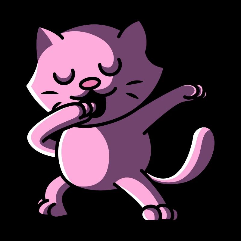 Chat tamponné, tamponnez l'animal mignon