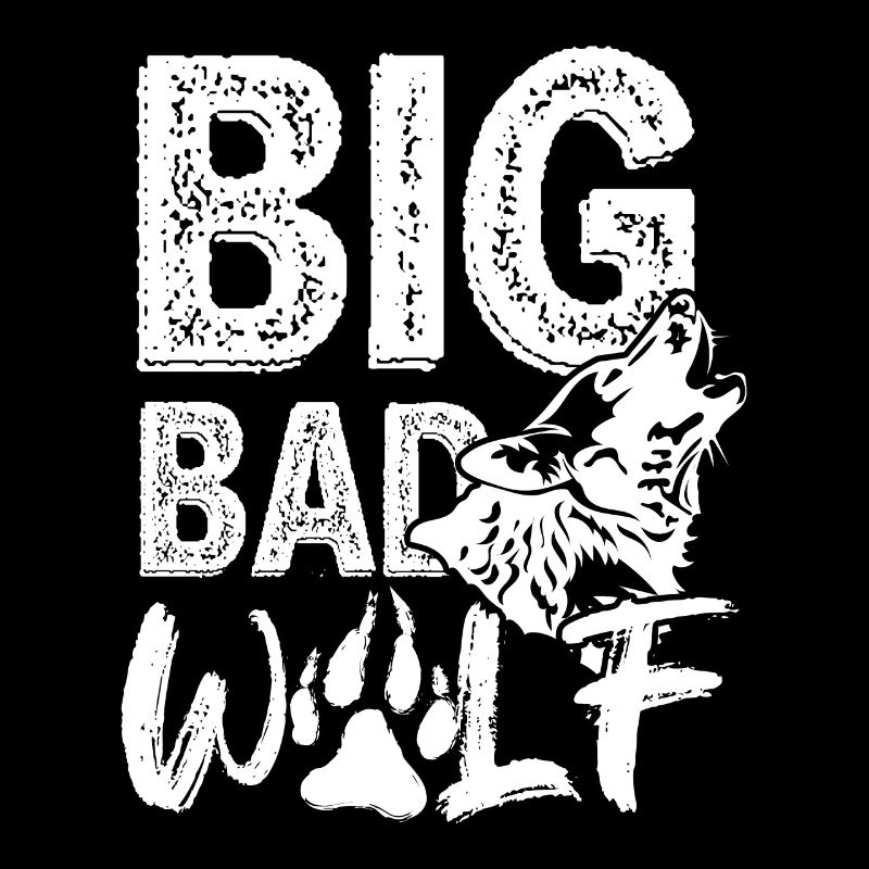 Big Bad Wolf Raubtier Rudeltier Isegrim Geschenk