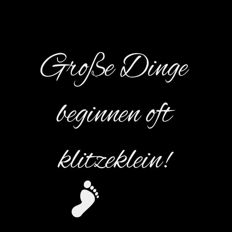 Grosse Dinge beginnen oft klitzeklein