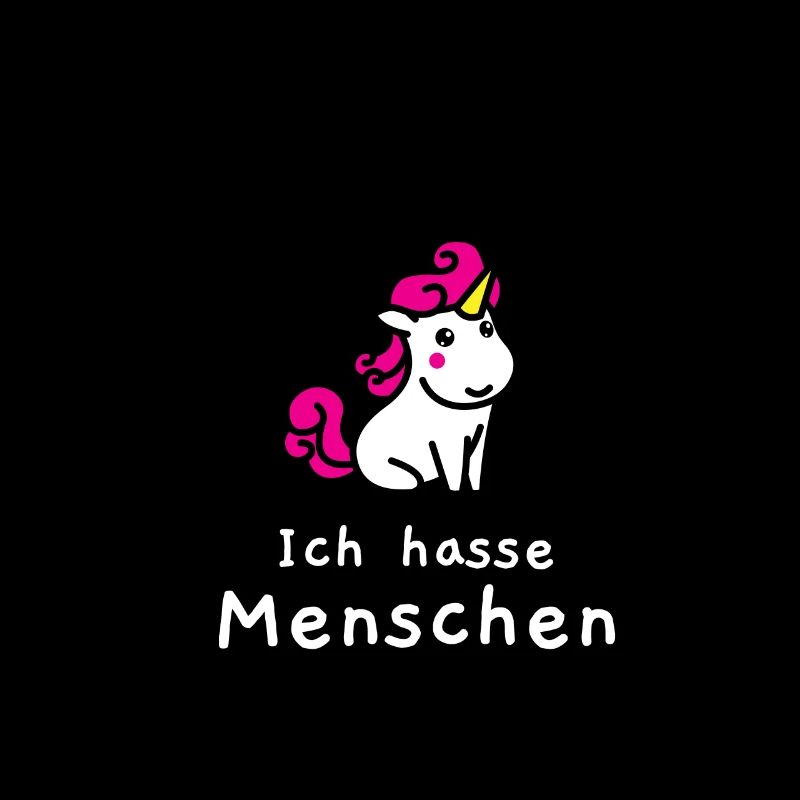 Ich hasse Menschen Einhorn