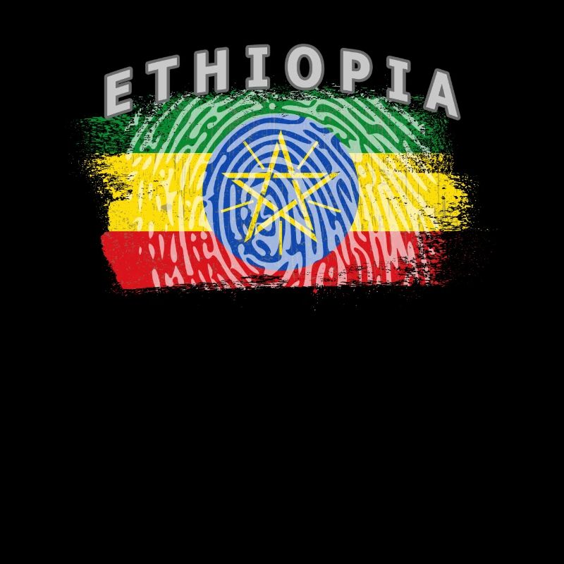 Ethiopia flag vintage gift