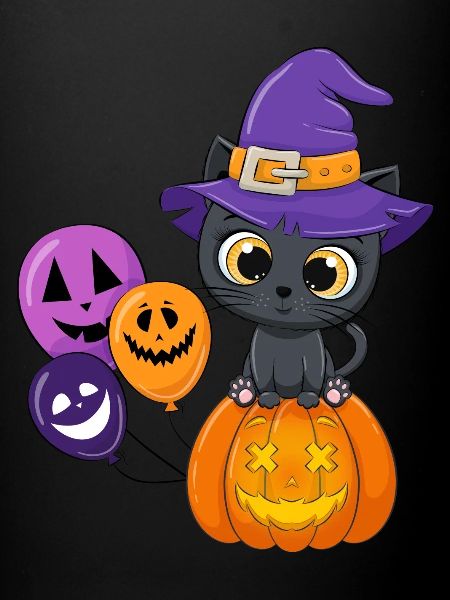 Halloween chat mignon