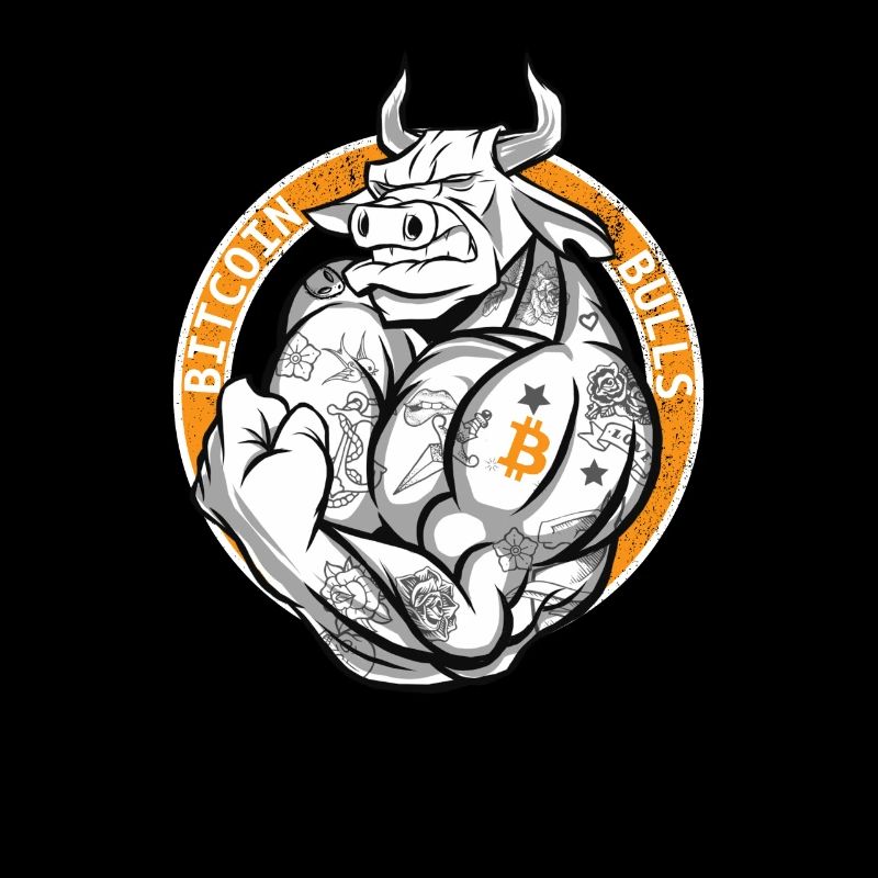 Bitcoin Bulls Bitcoin Team Logo BTC Team Bitcoin