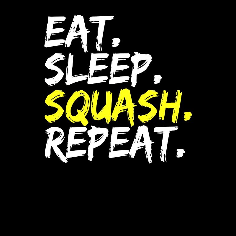 Eat Sleep Squash Repeat Squashtrainer Geschenkidee