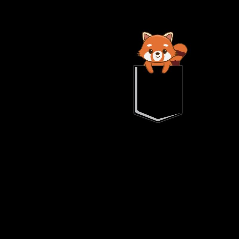 Red Panda in a Bag Cute Love Red Panda