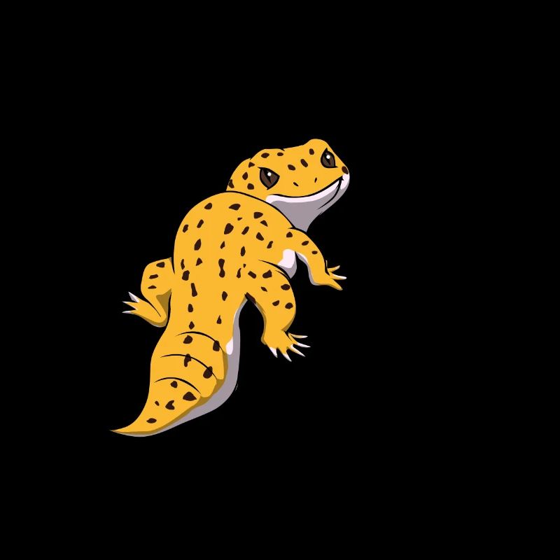 Drôle de Léopard Gecko Sort reptiles lézard