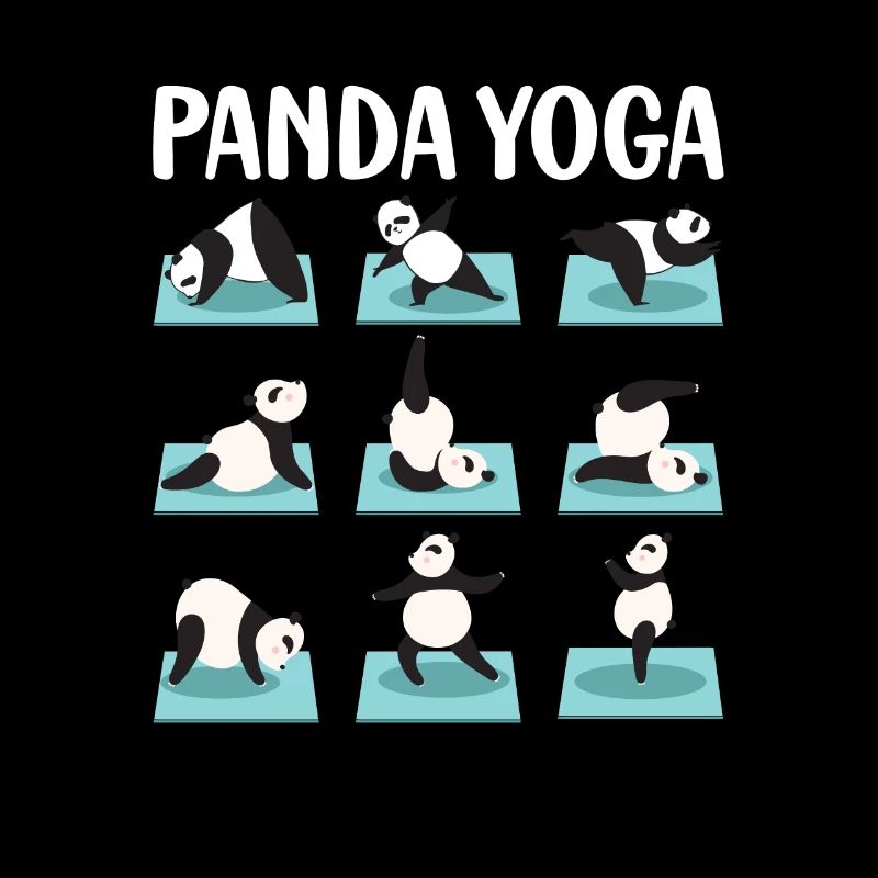 Funny Panda Yoga Postures