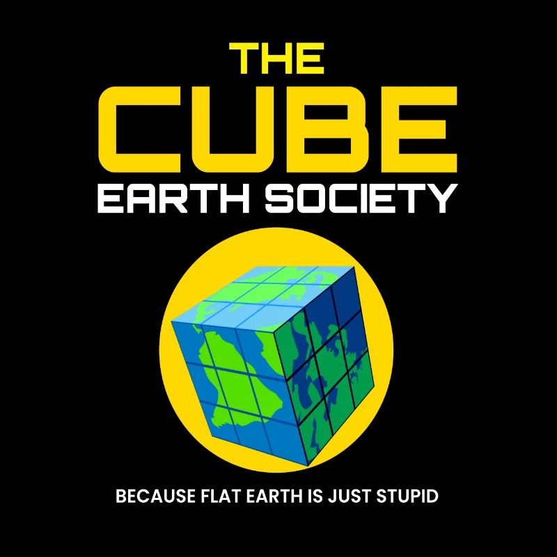 La Société cube de la Terre Planète Plate