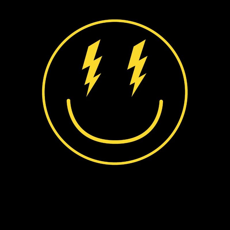 Lightning Smiley Face Emoticon Happy Face Smiley