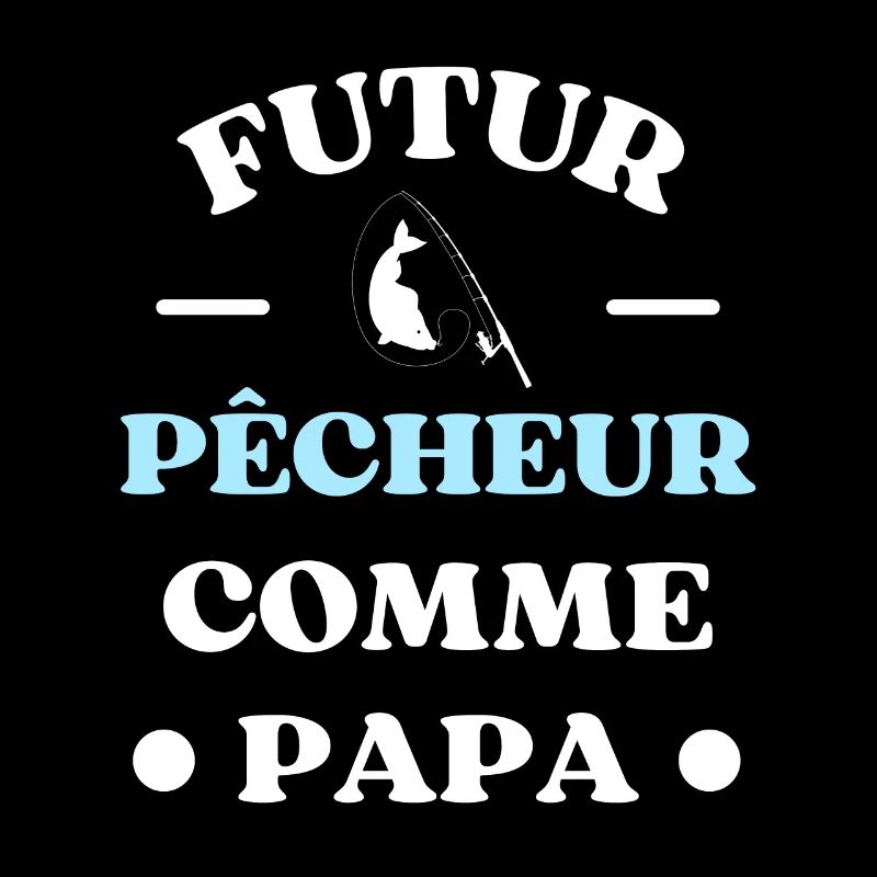 futur pecheur comme papa humour peche garçon bébé