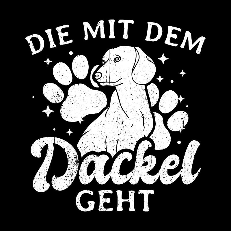 Die mit dem Dackel geht - Dackel Mama Muttertag Ge