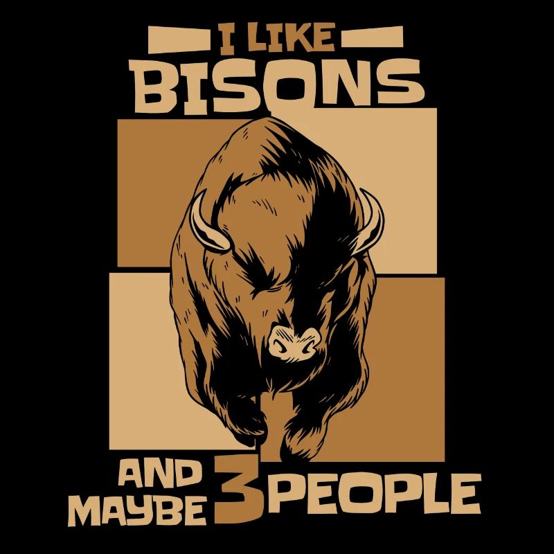 Bison Büffel Bulle Buffalo Bisons