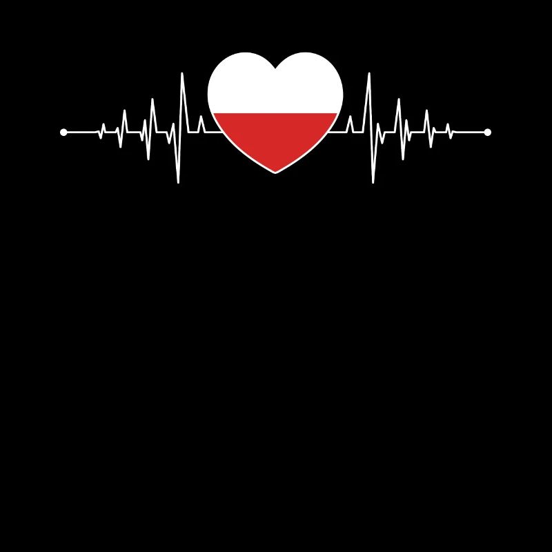 Polen Herzschlag Polnische Flagge Pole Polska