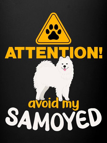 Attention! Évitez mon Samoyède !