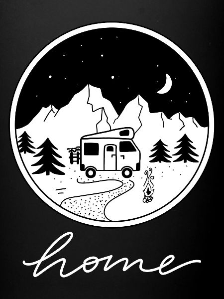 Camping Spruch Home