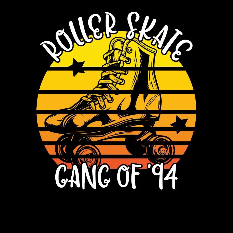 Rollschuhfahrer Rollerskates Rollschuh Gang 1994