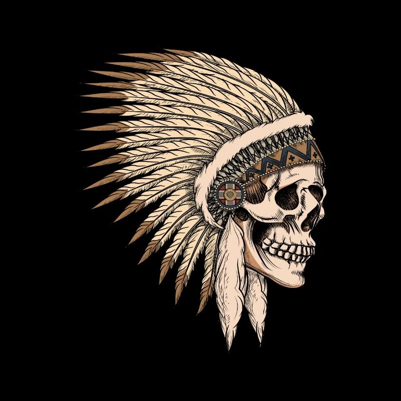 Crâne de chef amérindien