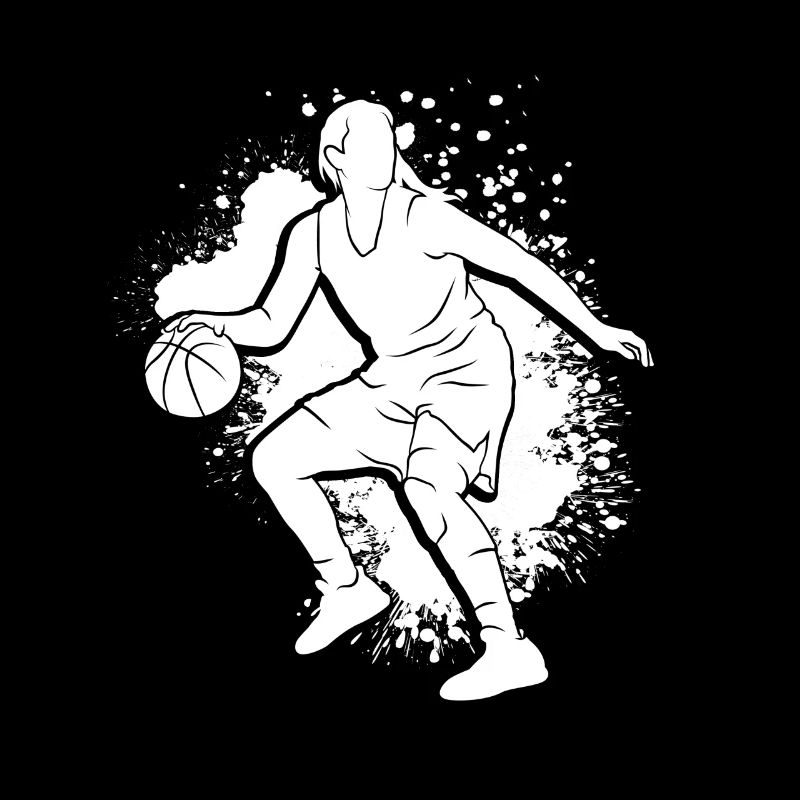 Dunking Basketball Player Layup Gift Bask