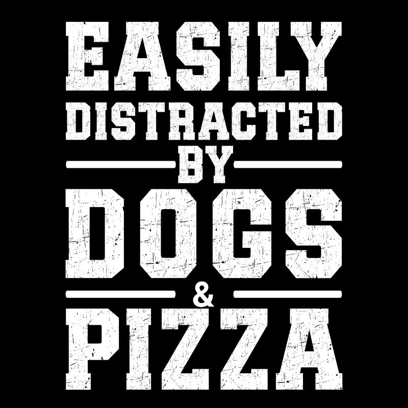 Facilement distrait par les chiens et la pizza