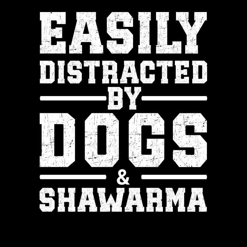 Facilement distrait par les chiens et le shawarma