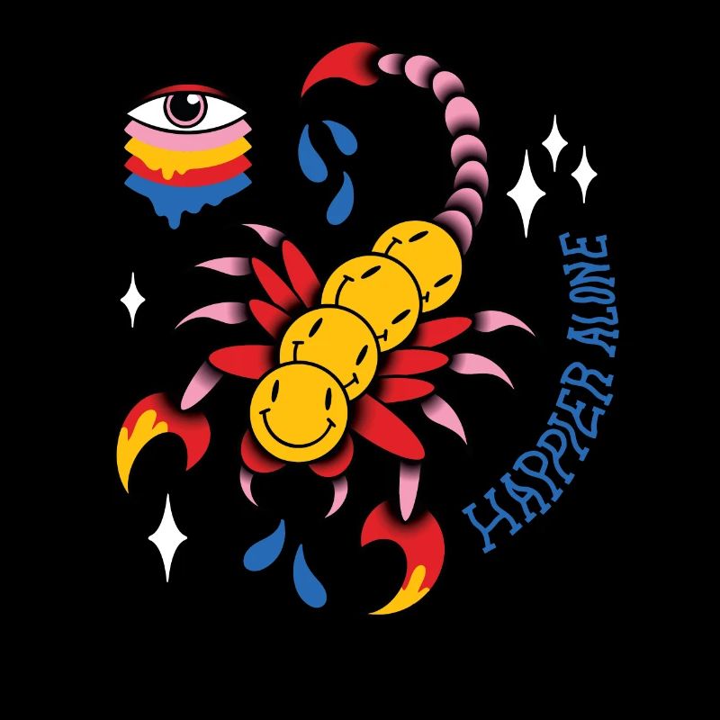 Trippy Centipede Tattoo