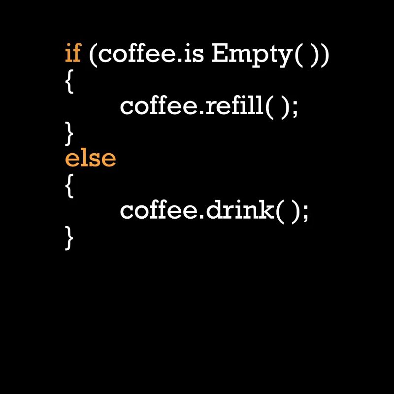 Programmierer Kaffee Witz Programmcode Scherz