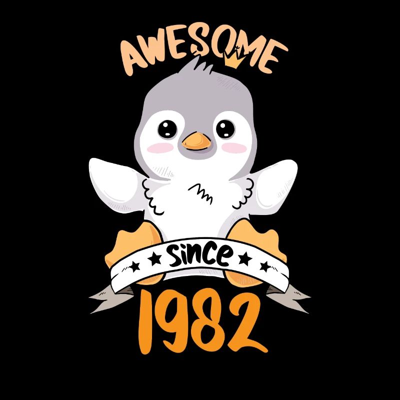 Geburtstag 1982 82 Pinguin Pinguine Geschenk