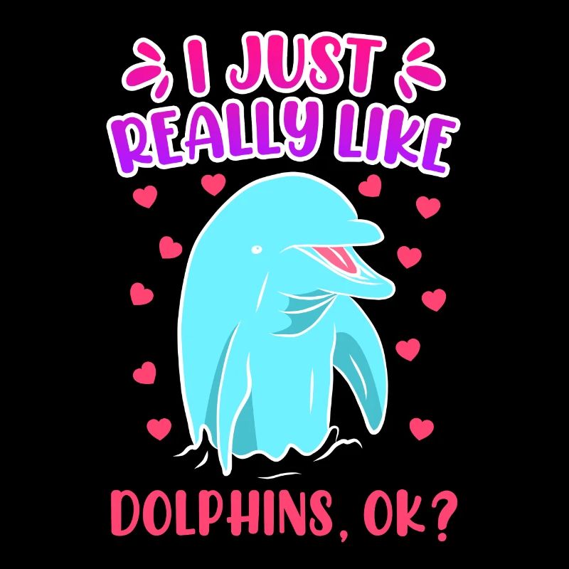 Ich mag einfach Delfine Kinder Mädchen