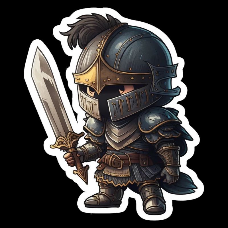 Dunkler Chibi Ritter