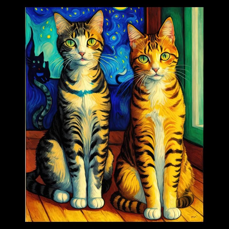 Impressionniste Chat Impressionnisme Chats Peinture C