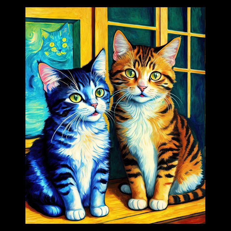 Surreal Impressionistic Cat Impressionism Cats Ar
