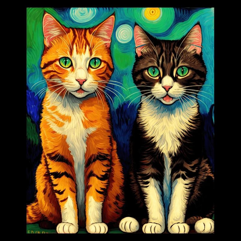 Surreal Impressionistic Cat Impressionism Cats Ar